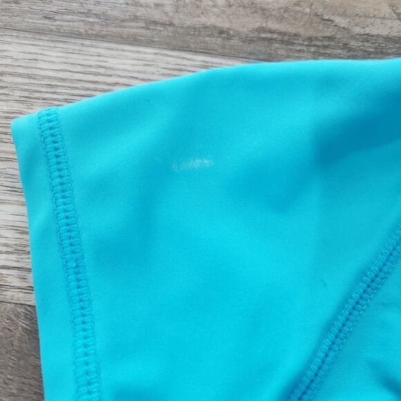Op girls medium 7/8 blue and zebra swim top - Picture 3 of 6